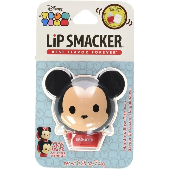 🥰 4/$20 Tsum Tsum Lip Balm Mickey Mouse Marshmallow Pop - Picture 1 of 5